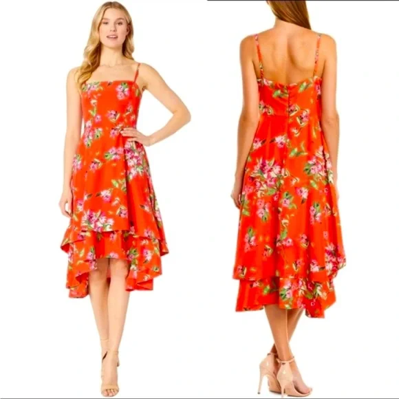 Vince Camuto | Dresses | Vince Camuto High Low Tiered Floral Dress |  Poshmark